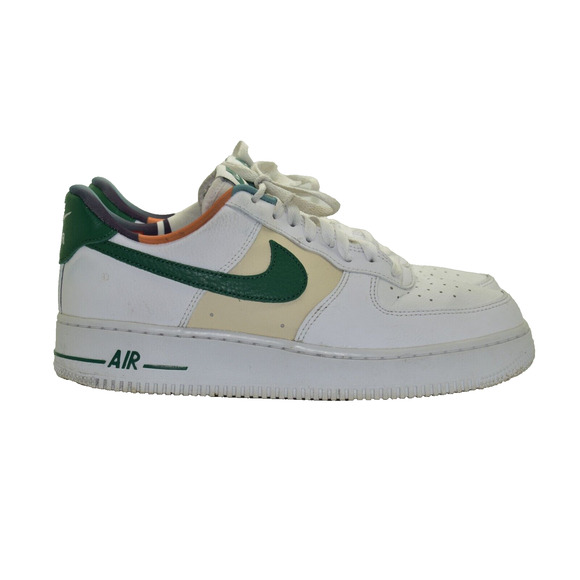 B5 Auth NIKE AIR FORCE 1 '07 LV8 EMB Wht/Malachite-Pearl Shoes DM0109-100 Size 9 - Picture 2 of 11